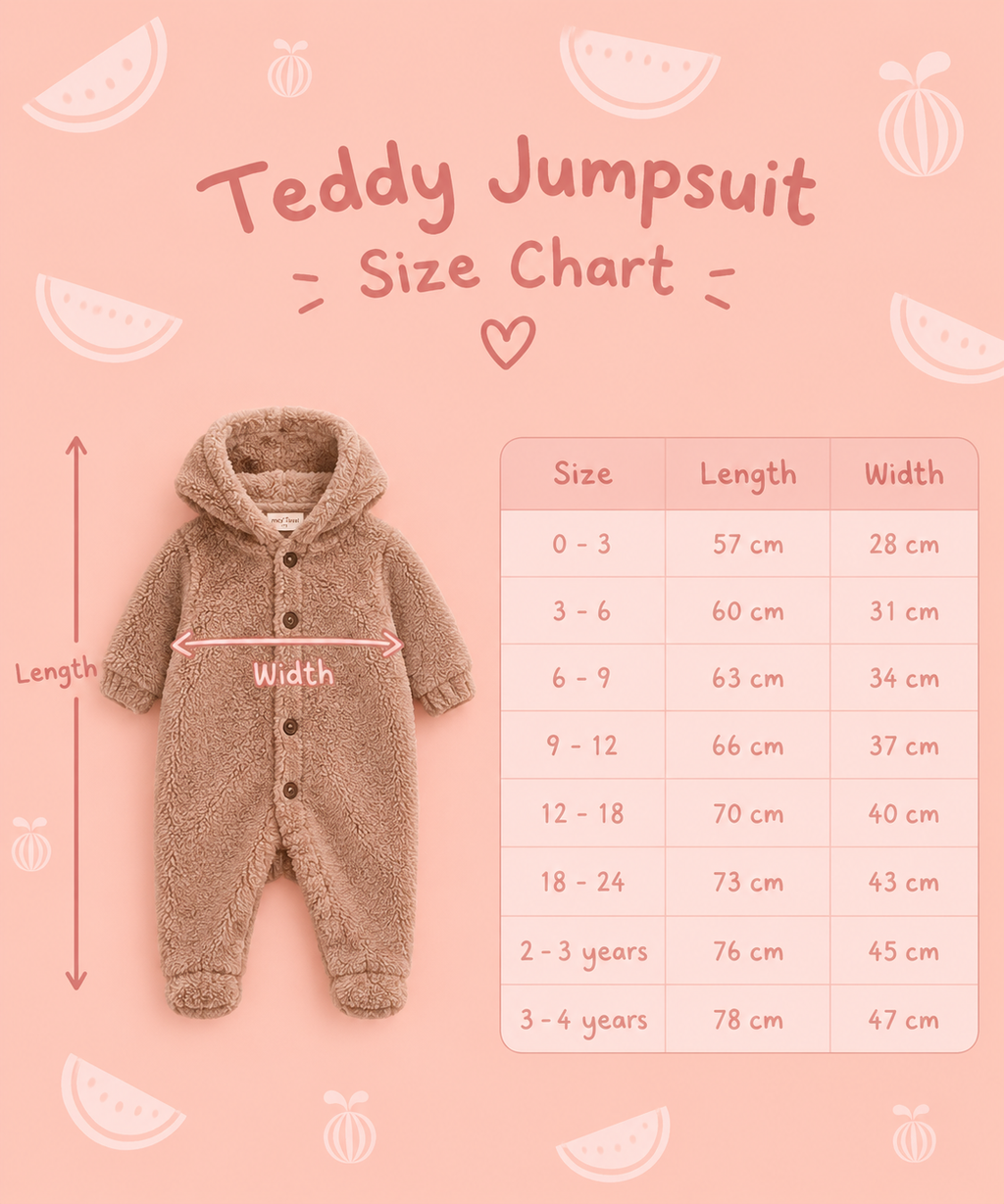 Teddy jumpsuit in Camel (Oversized fit NO NEED to size up )