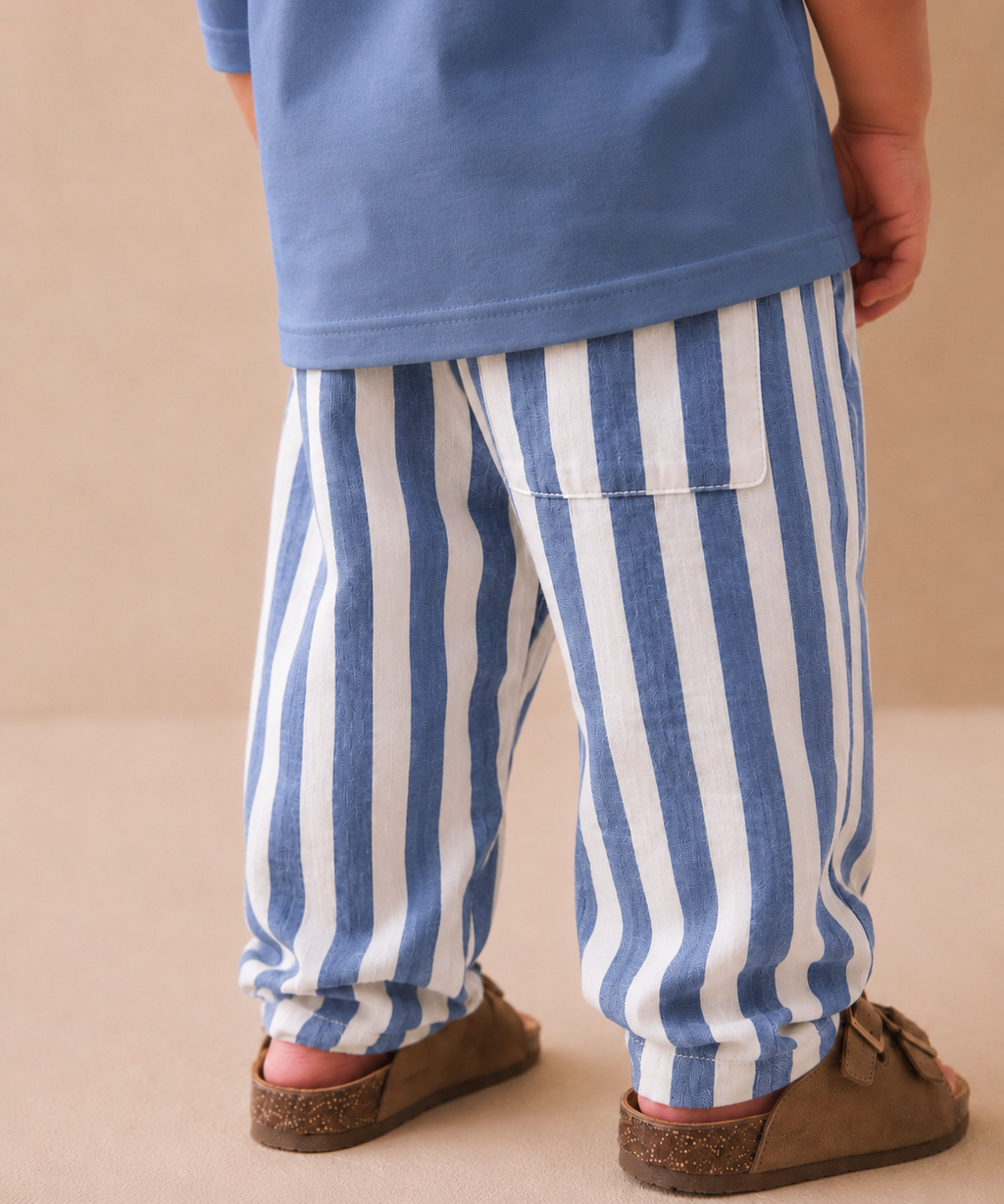 Stripped pants in blue ( Unisex )