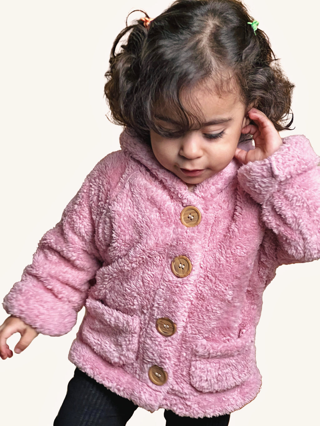 Cozy jacket in pink