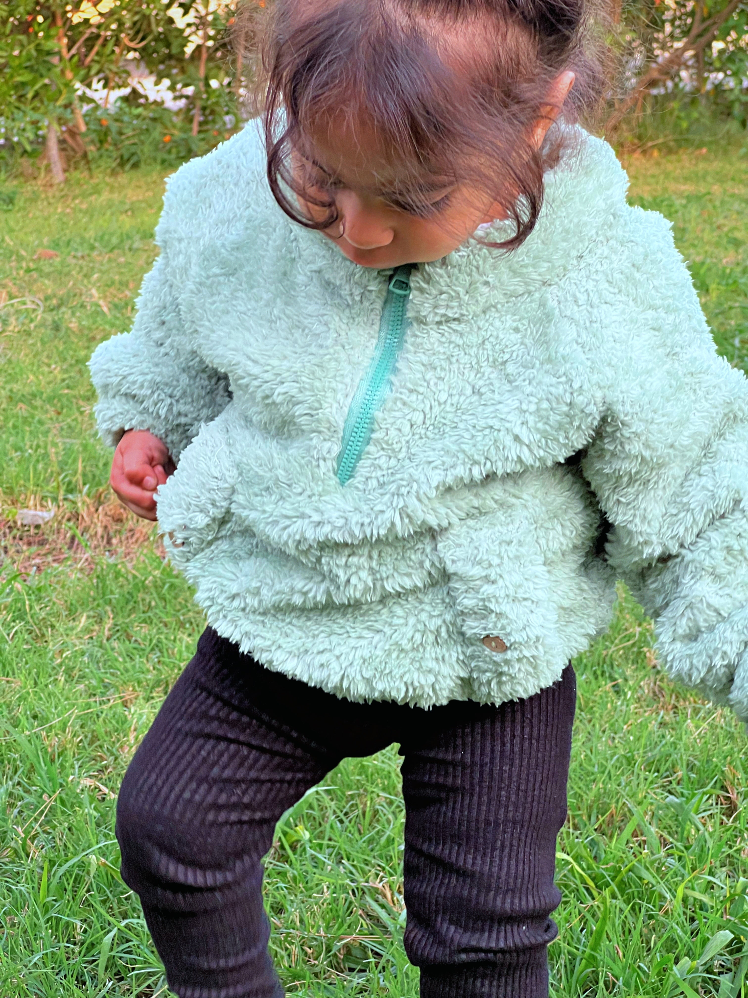 Snuggle fleece top in mint green ( limited edition )